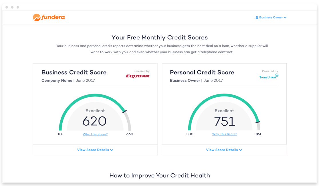 Fundera Credit Reports Intro Image
